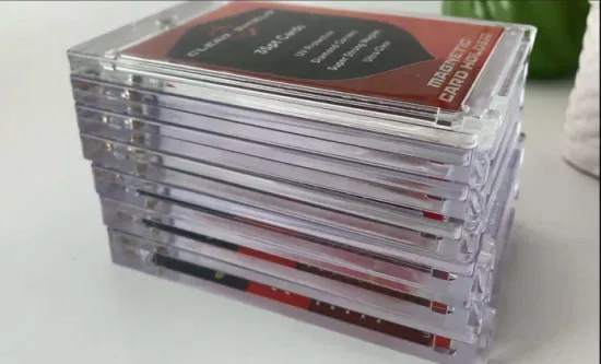 Vendita calda Porta carte collezionabili magnetiche Ygo Espositore per carte da gioco Toploader Touch