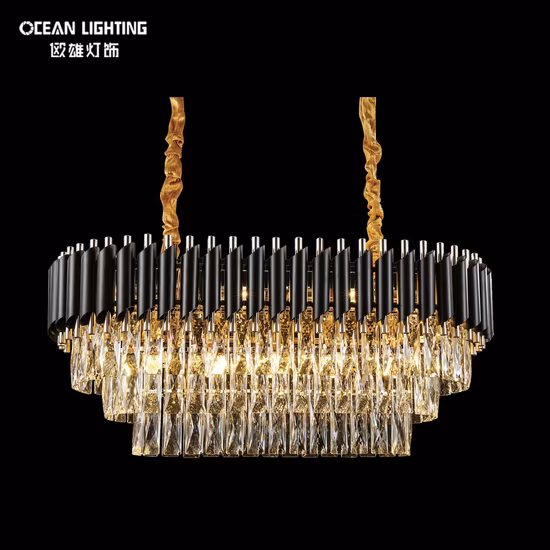Illuminazione interna moderna Decorazione domestica Lampada da soffitto Lampadario di cristallo a sospensione di lusso